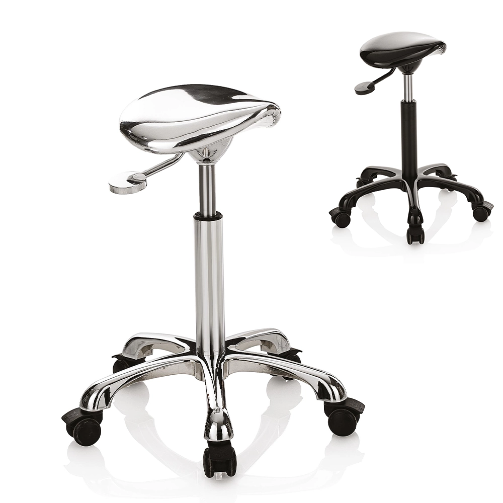 sgabelllo a sella master roller argento o nero xanipro
