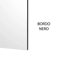 Alternative view of Specchiera da parrucchiere con bordo nero XaniPro