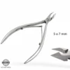 Tronchesina per cuticole pelli doppia molla da 5 o 7 mm acciaio inox per manicure e pedicure Tuttoperlestetica