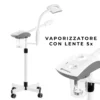 VAPORIZZATORE CON LENTE 5X COMBINATO PER ESTETISTA CENTRO ESTETICO