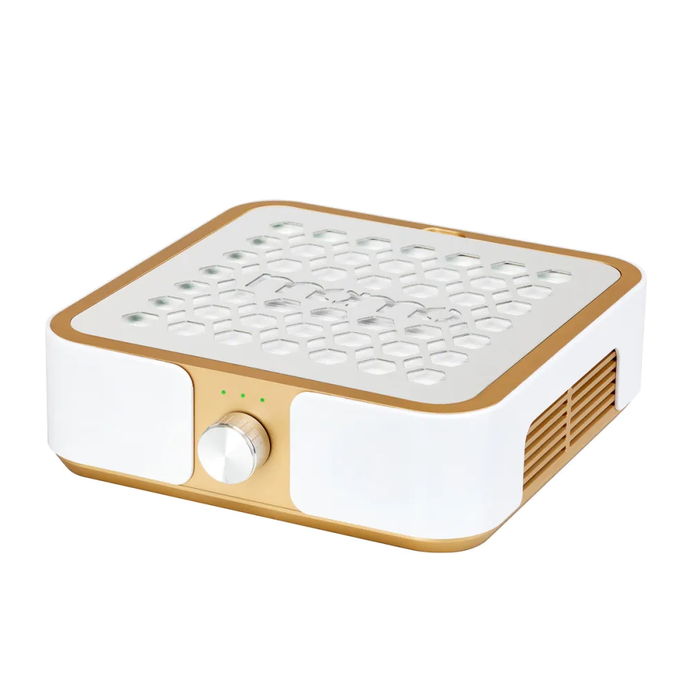 aspirtore per estetista color oro con filtro hepa