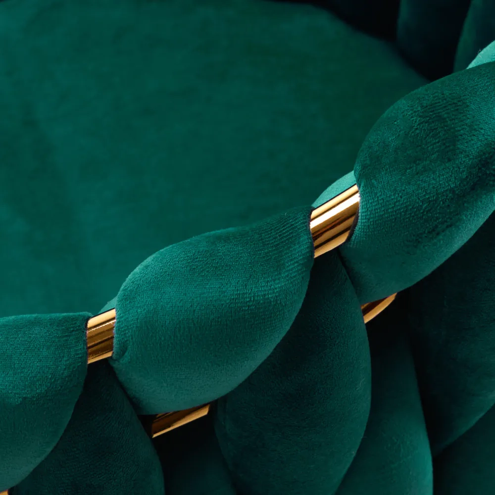 Poltroncina Elegante per Centro Estetico, Reception e Sala d'Attesa con Base Oro - immagine 12