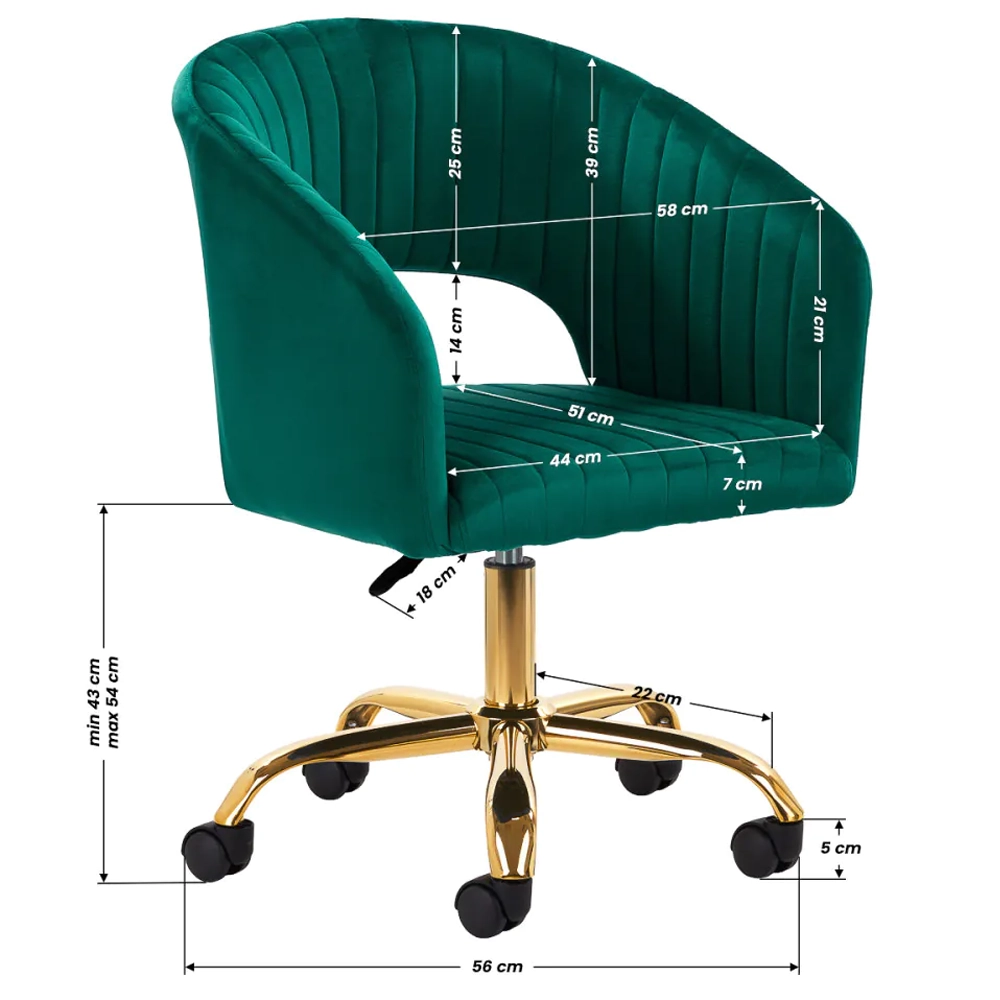 Poltroncina Girevole con Ruote per Centro Estetico, Reception e Studio Professionale - immagine 5
