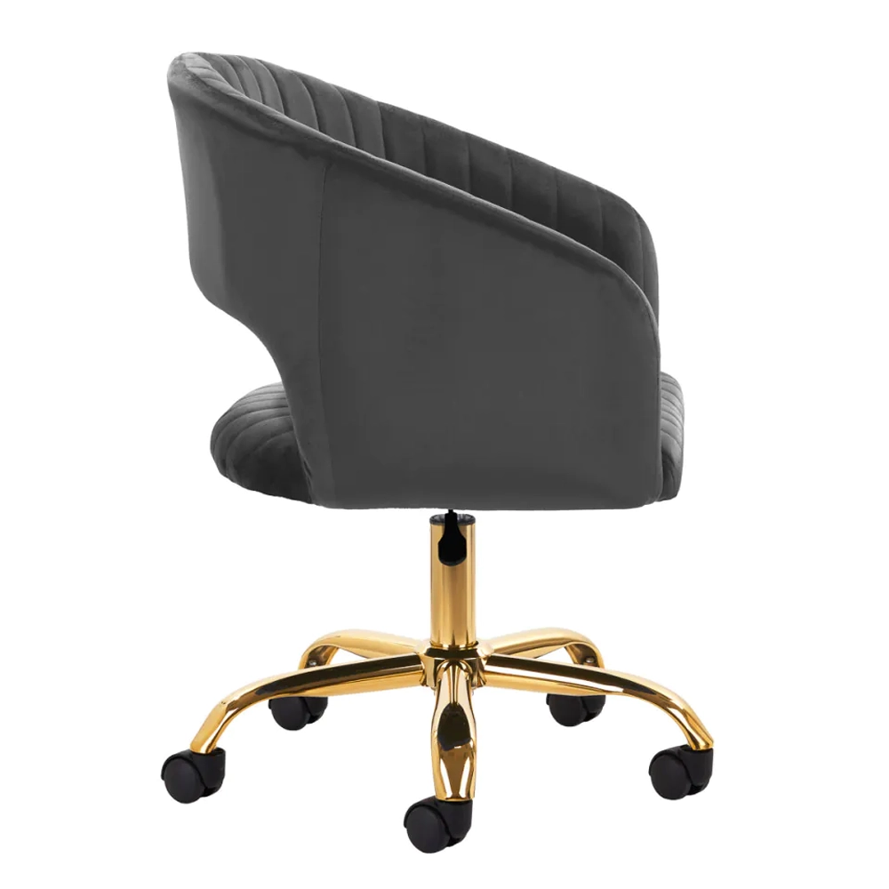 Poltroncina Girevole con Ruote per Centro Estetico, Reception e Studio Professionale - immagine 9