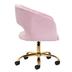 Poltroncina Girevole con Ruote per Centro Estetico, Reception e Studio Professionale - immagine 4