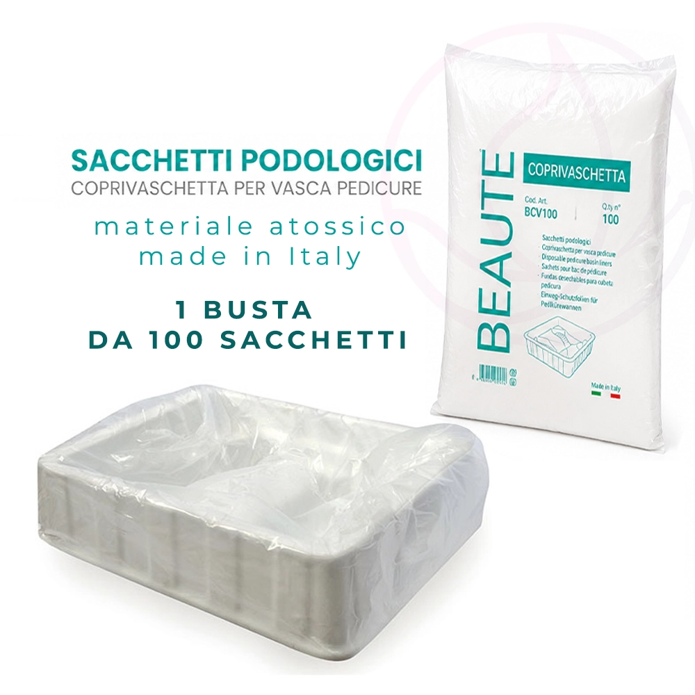 Sacchetti Podologici Monouso sacchetto podologico Coprivaschetta per Vasca Pedicure BEAUTE - immagine 2