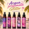 acqua profumata glitterata con glitter estiva estate