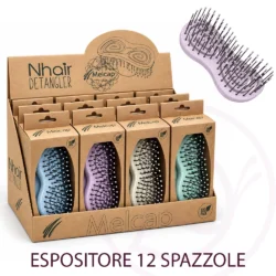 Espositore EXPO 12 Spazzole Detangler Nhair Tascabili Districanti e Massaggianti