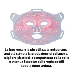Alternative view of Maschera LED per Fototerapia Viso Professionale 4 Lunghezze d’Onda G15 LED Facial Mask Weelko