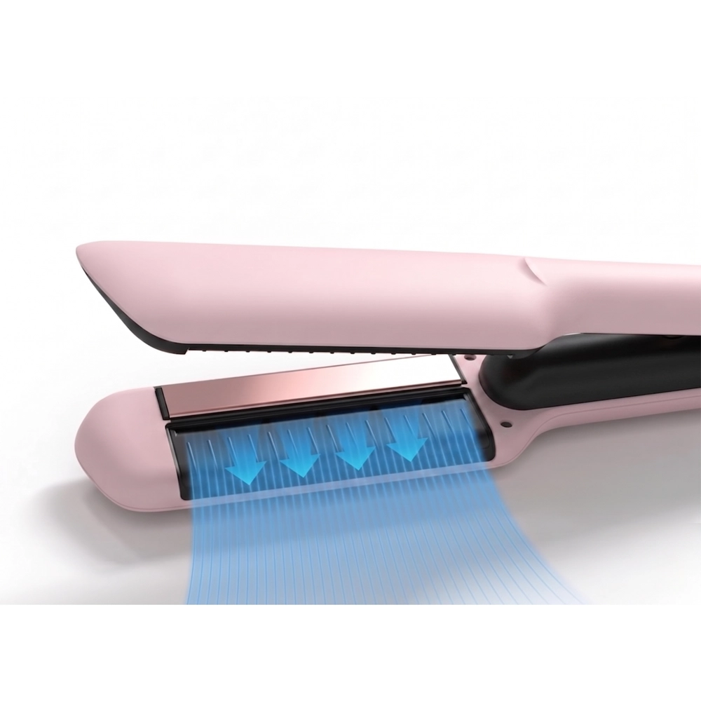 Npiastra a d aria capelli OUVEAU di Zephir è un dispositivo innovativo 2-in-1 che combina piastra e phon
