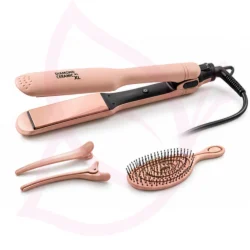 Piastra Professionale Larga ROUND & SLEEK XL 230°C 4 Colori con Spazzola Vertigo e Clip Coordinate - immagine 5