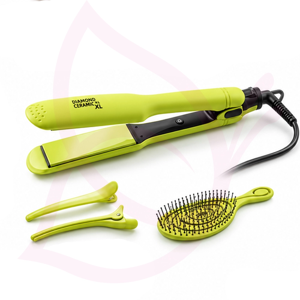 Piastra Professionale Larga ROUND & SLEEK XL 230°C 4 Colori con Spazzola Vertigo e Clip Coordinate - immagine 3