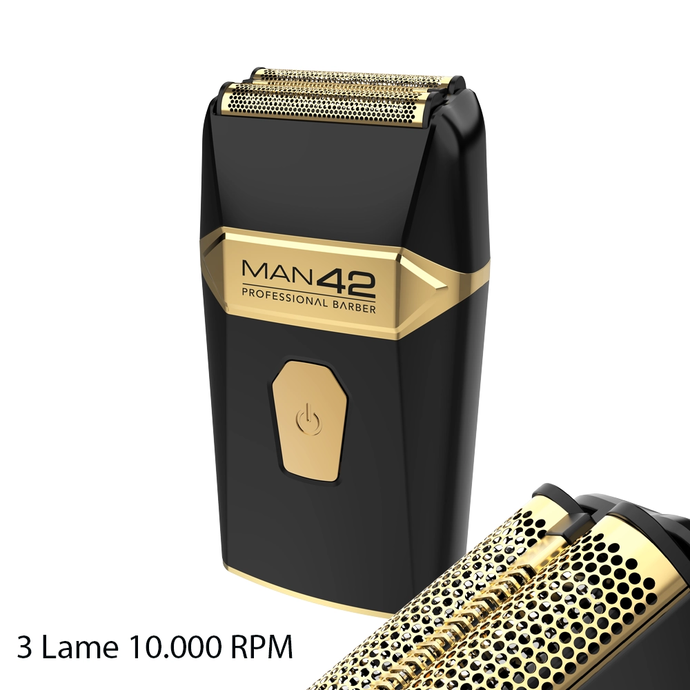 Shaver Professionale ONYX GOLD MAN42 – Rasoio Elettrico 3 Lame 10.000 RPM