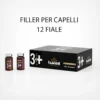 Tiaroil + Filler Bright Pro Hair 12 Fiale da 10 ml Ricostruttore Capelli con Monoi, Maracuja e Proteine della Seta