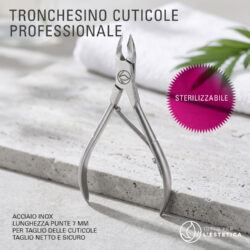 Set pro da 2 tronchesi per manicure e pedicure professionali in acciaio Tuttoperlestetica