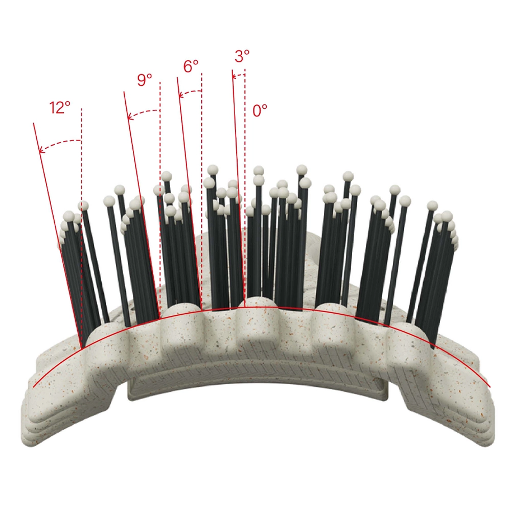 Espositore 12 Spazzole CURLO – 4 Colori per Ricci, Volume e Styling Senza Calore - immagine 4