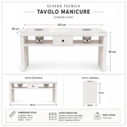 dimensioni tavolo doppia postazione