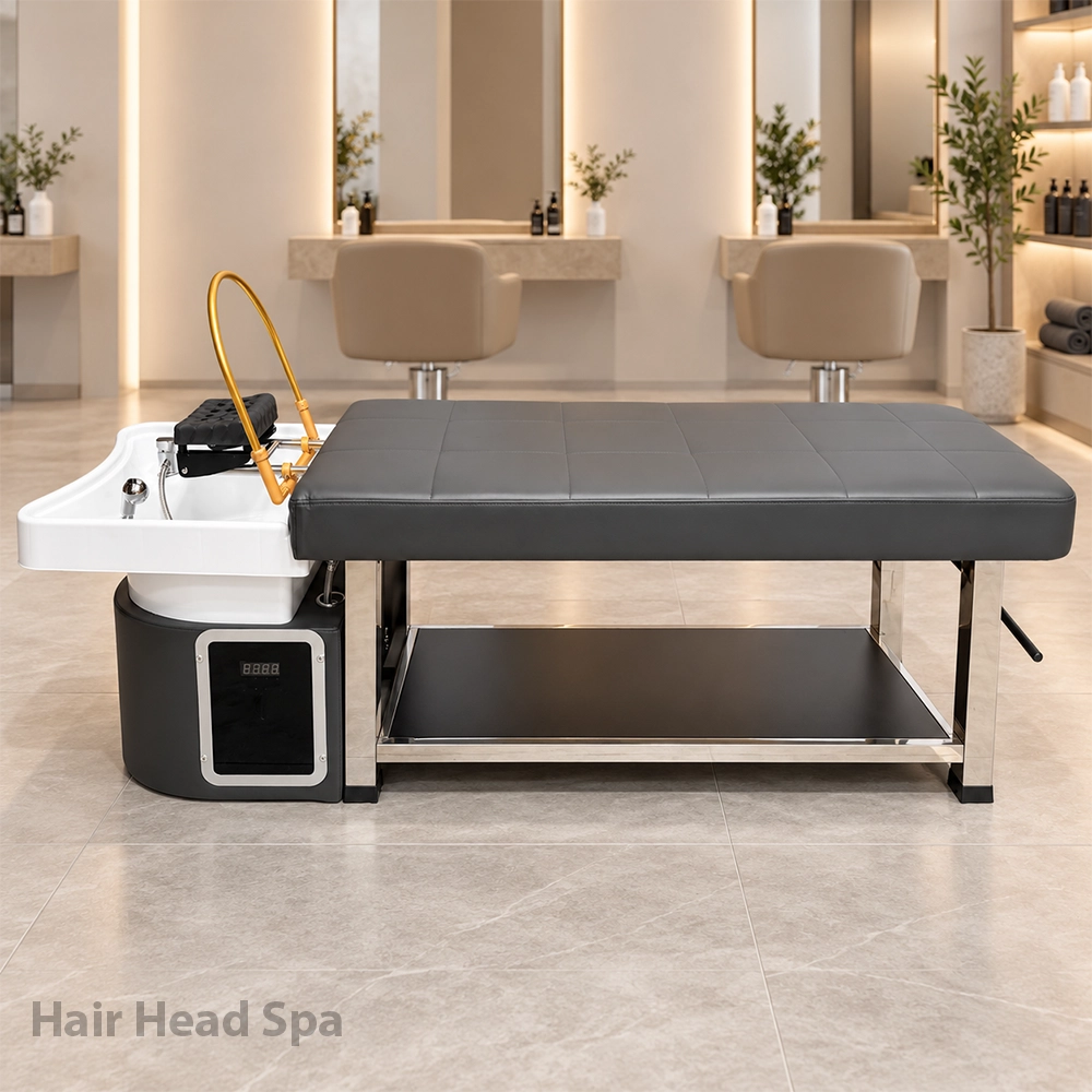 hair head spa lavatesta per shampoo parrucchiere nero cromoterapia