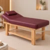 lettino da massaggio bordeaux con ripiano spa centro estetico