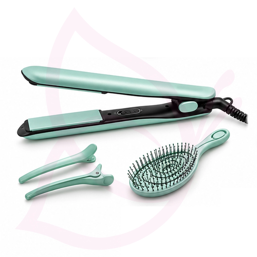 Piastra Professionale ROUND & SLEEK 230°C – 4 Colori con Spazzola Vertigo e Clip Coordinate - immagine 3