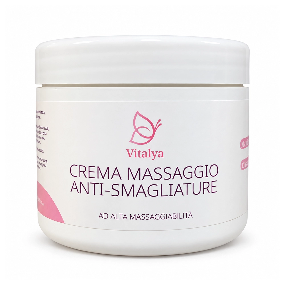 Crema Massaggio Anti-Smagliature Vitalya alle Mandorle Dolci Tuttoperlestetica – 500 ml