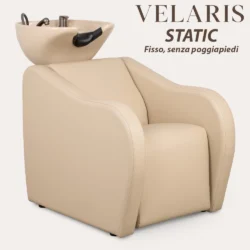 Lavatesta Professionale per parrucchiere Velaris colore Beige con Vasca Beige – 4 Versioni Disponibili - STATIC