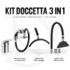 doccetta kit 3 in 1 per lavatesta miscelatore arco