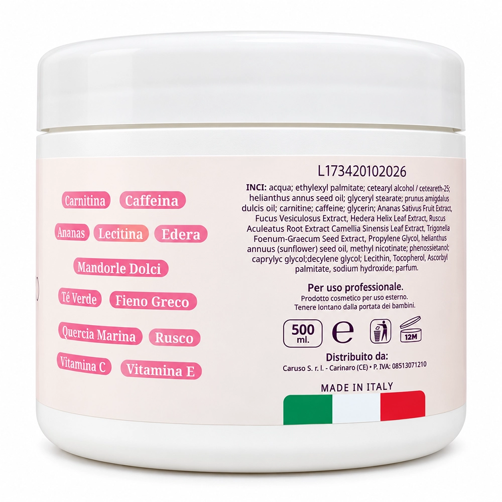 inci Crema Massaggio Termogenica Vitalya tuttoperlestetica