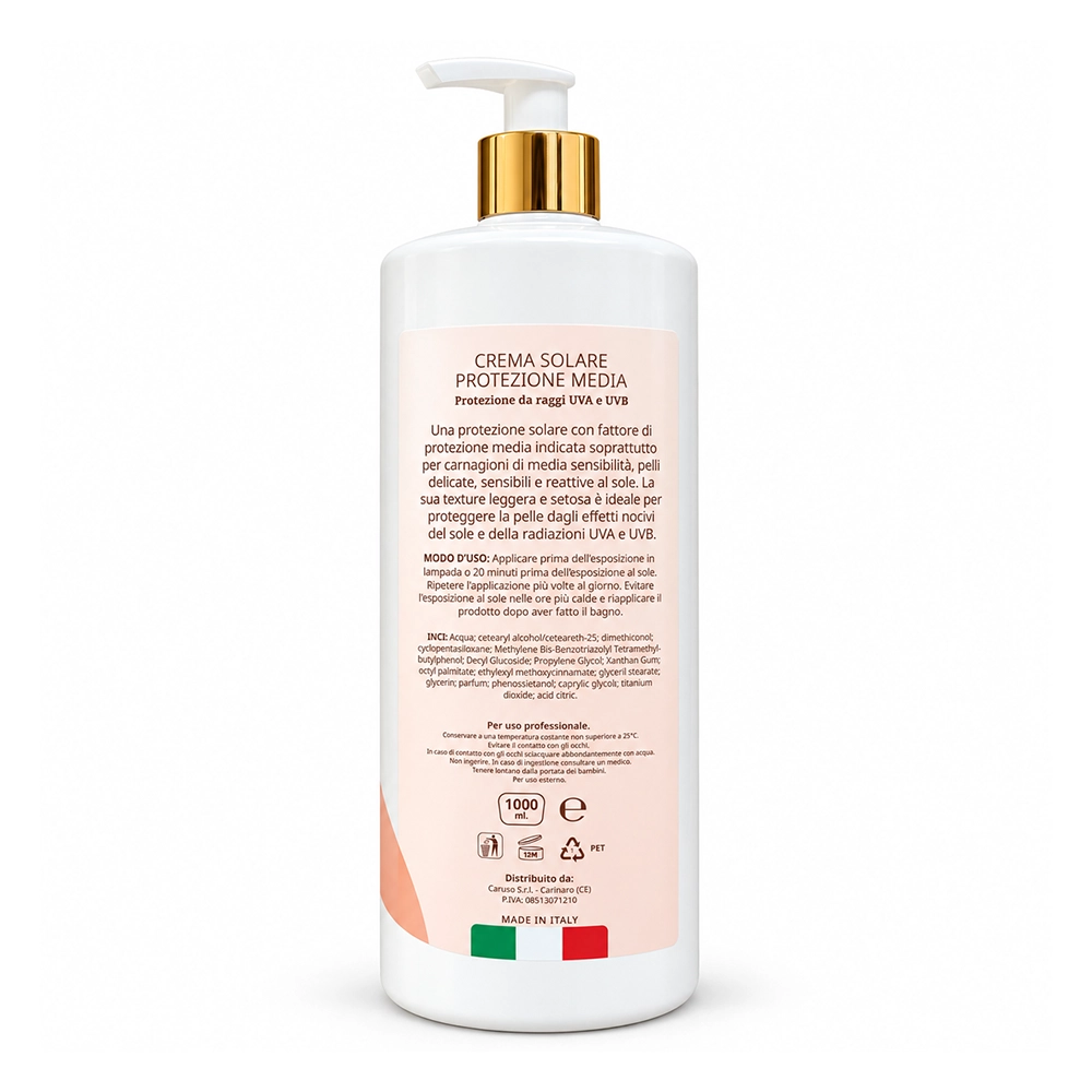 inci - Crema Solare Solevya Protezione Media da 1000 ml