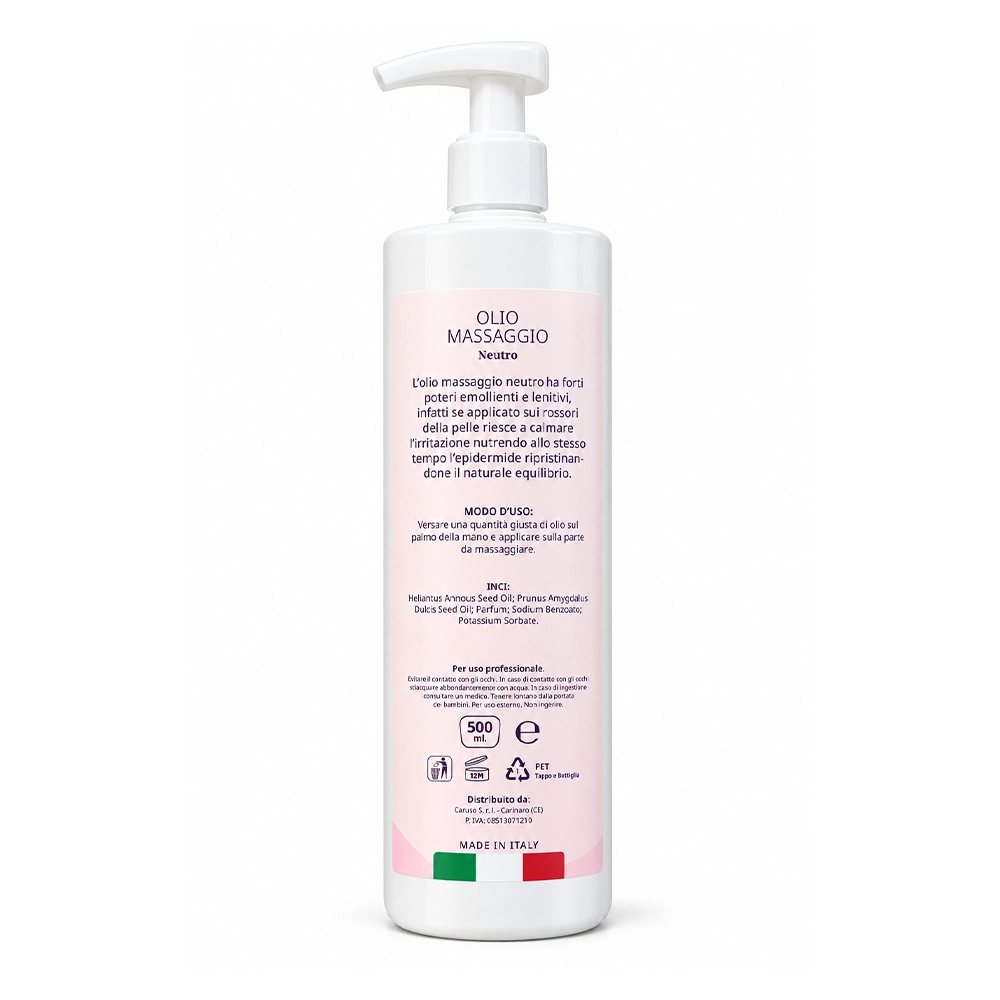 inci Olio Massaggio Neutro Vitalya da 500 ml