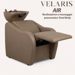 Lavatesta Professionale per Parrucchiere Velaris Marrone con Vasca Marrone – 4 Versioni Disponibili - immagine 15