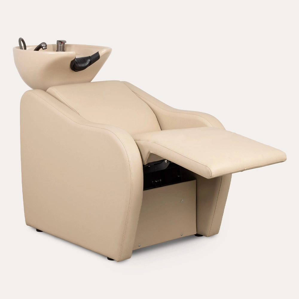 Lavatesta Professionale per parrucchiere Velaris colore Beige con Vasca Beige – 4 Versioni Disponibili - immagine 16