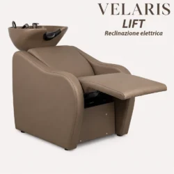 Lavatesta Professionale per Parrucchiere Velaris Marrone con Vasca Marrone – 4 Versioni Disponibili - immagine 17