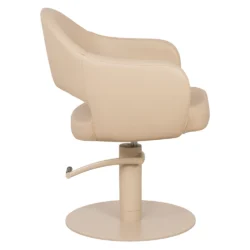 Poltrona da Parrucchiere Professionale TOP LIRA – Beige, Nero e Marrone - immagine 3