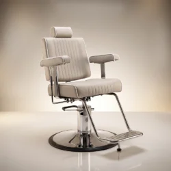 Poltrona da Barbiere JOHN – Reclinabile a 180° con Pompa Idraulica Premium - immagine 2