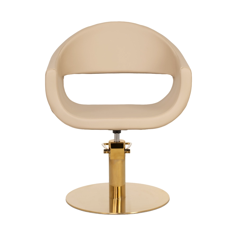 Poltrona da Taglio per Parrucchiere GLAM RG con Base Rotonda Oro - immagine 5