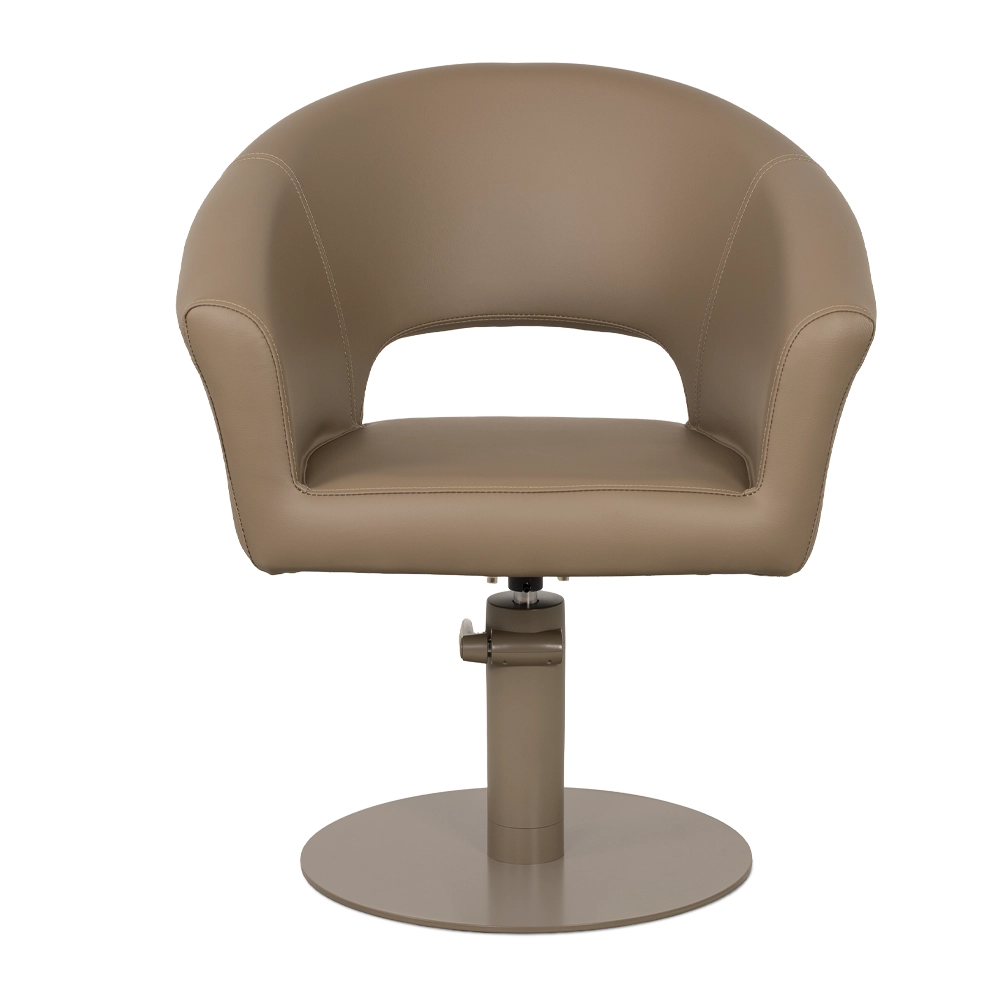 Poltrona da Taglio per Parrucchiere COSMO – Beige o Marrone con Base Coordinata - immagine 13