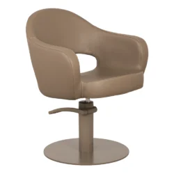 Poltrona da Parrucchiere Professionale TOP LIRA – Beige, Nero e Marrone - immagine 11