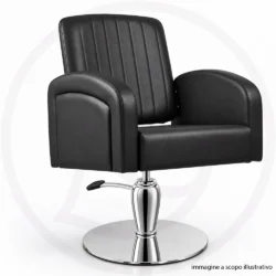 poltrona parrucchiere per taglio capelli con base aura