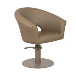poltrona per parrucchiere marrone cosmo weelko