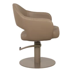 Poltrona da Parrucchiere Professionale TOP LIRA – Beige, Nero e Marrone - immagine 4