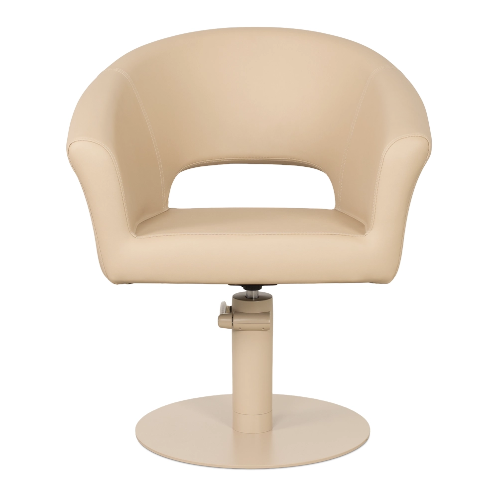 Poltrona da Taglio per Parrucchiere COSMO – Beige o Marrone con Base Coordinata - immagine 7