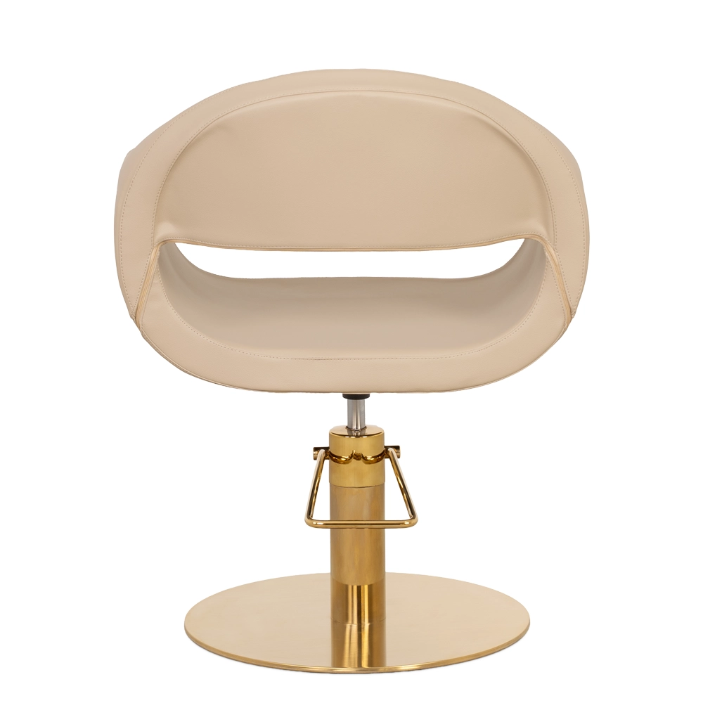 Poltrona da Taglio per Parrucchiere GLAM RG con Base Rotonda Oro - immagine 8