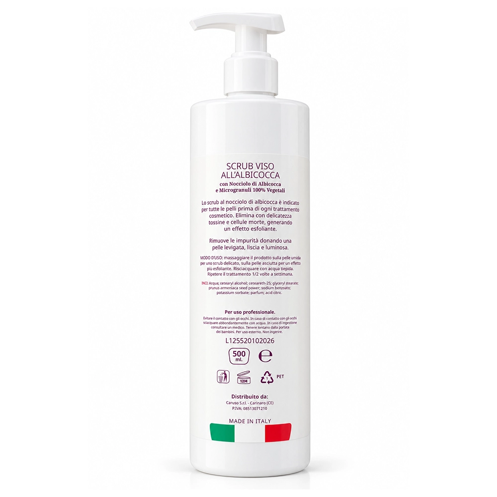 retro inci scrub viso all’albicocca Univya - tuttoperlestetica