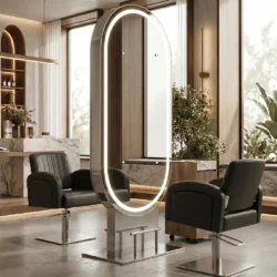 specchiera grande per parrucchiere vanity