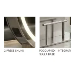 Postazione Specchio VANITY Autoportante LED per Parrucchiere e Salone di Bellezza - immagine 4