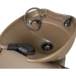 Lavatesta Professionale per Parrucchiere Velaris Marrone con Vasca Marrone – 4 Versioni Disponibili - immagine 4